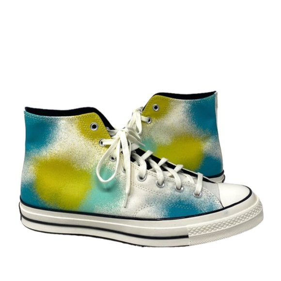 Converse Chuck 70 Shoes Canvas For Men Skate Sneaker Egret Teal High Top A03432C - Picture 4 of 8